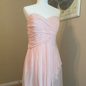 David’s Bridal Blush Pink Dress size 14